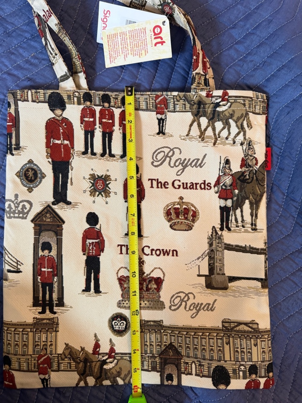 Signare Cream 'The Palace' Printed Tote and Mini Bag Set - Picture 3 of 7